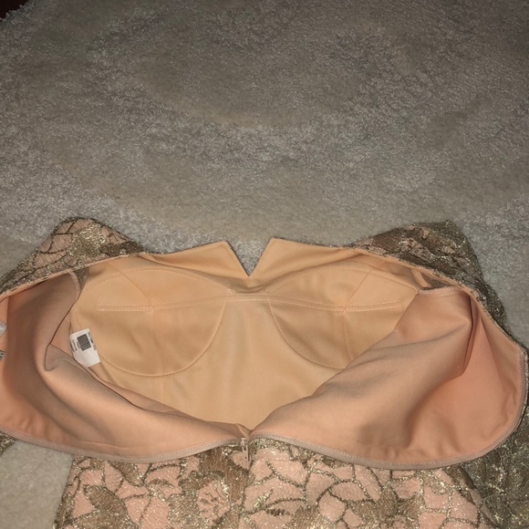 Elegant Cream Lace Peplum Dress - Picture 7 of 7